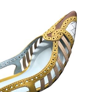 BOTTEGA VENETA Vintage pumps in various colors and textures, size 38 1/2